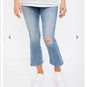 NWOT Maternity Citizens Crops size 28